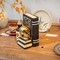 Halloween Skull Heads with Books Statue Head Sculptures Table Sign Decor(black)